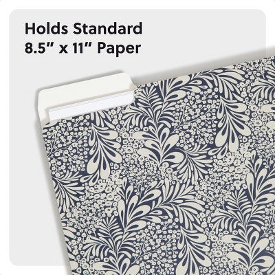 U Brands 12ct File Folders Ornate Florals
