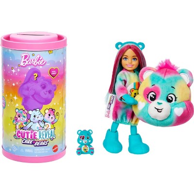 Barbie Cutie Reveal Cuddly Series Chelsea Small Dolls and Accessories 6 Surprises