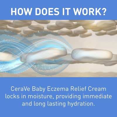 CeraVe Baby Eczema Cream - 5oz: Moisturizing, Hypoallergenic, Contains Hyaluronic Acid, Steroid-Free