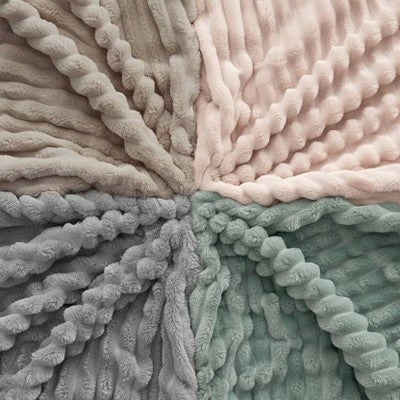 Bedsure Twin/Twin XL Plush Blanket Light Gray