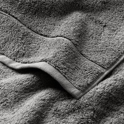 Modal Hand Towel Dark Gray - Casaluna: Cotton Blend, Low Lint, Fade & Benzoyl Peroxide-Resistant, OEKO-TEX Certified