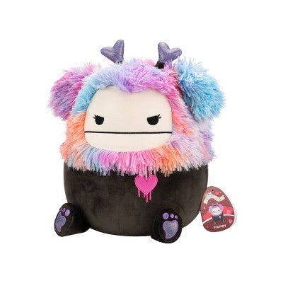 Squishmallows 12" Frumpy Girly Goth Black Bigfoot with Heart Headband Plush