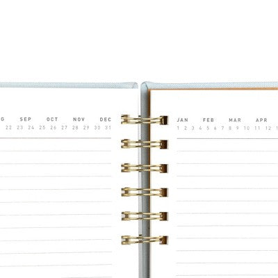 Altitude 160pg Ruled Journal 7.25"x10.5" Split Twin WireSeafoam Blue