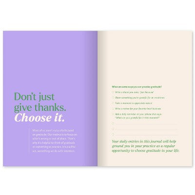 Green Inspired 8.5"x6" '90 Days of Gratitude' Guided Journal 128 Pages