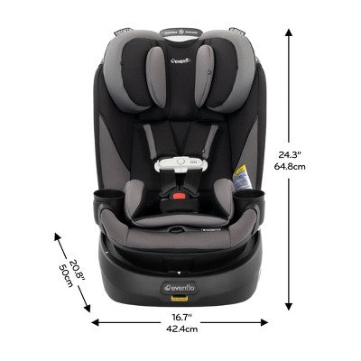 Evenflo Gold Revolve 360 Slim 2-in-1 Rotating Convertible Car Seat - Obsidian Black (LOCAL PICKUP ONLY)
