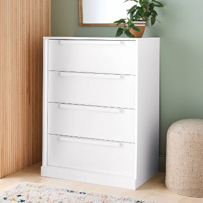 Modern 4 Drawer Dresser White - Room Essentials (LOCAL PICKUP ONLY)