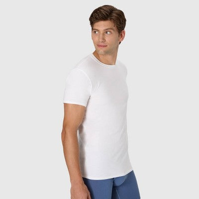 Hanes Men's Cotton Stretch Crewneck Shirt - White S