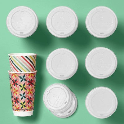 Holiday Disposable Drinkware Hot Cups - Brights - 16oz/8ct - up&up