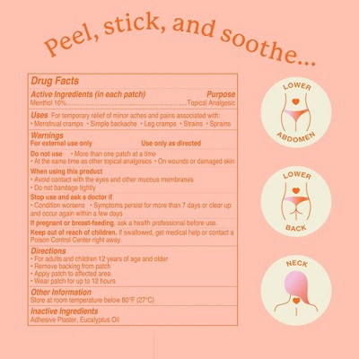 Cheeky Bonsai Cramp Killer Pain Relief Patches