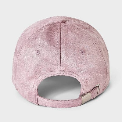 Faux Suede Baseball Hat - Universal Thread Pink