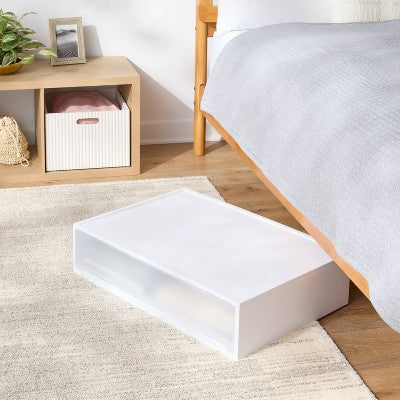 Modern Wide Underbed Drawer White 1pc - Brightroom (LOCAL PICKUP ONLY)