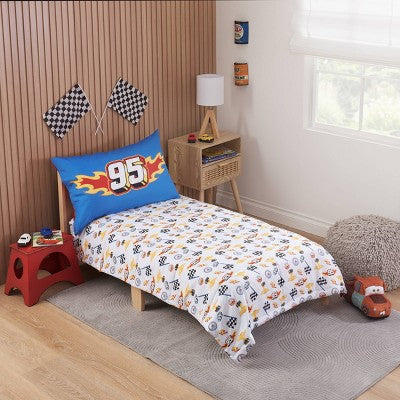 4pc Cars Toddler Bed Set