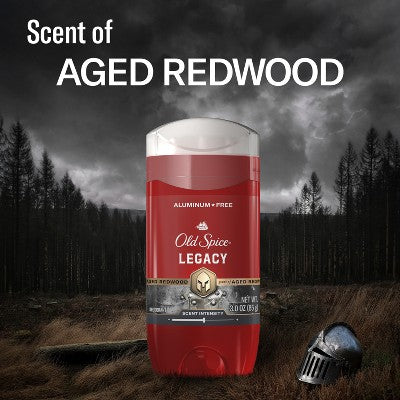 Old Spice Men's Long-Lasting Freshness 24-Hour Odor Protection Red Collection Deodorant - Legacy - 3oz