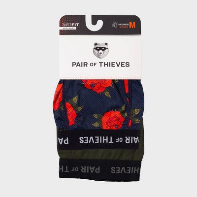 Pair of Thieves Men's Floral Super Fit Boxer Briefs 2pk - Multi XL