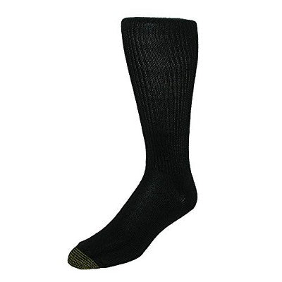 Gold Toe Men's Mid Calf Fluffies Socks (Pack of 3), Black