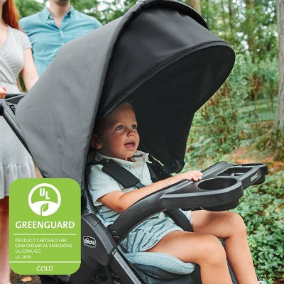 Chicco Bravo LE ClearTex Quick-Fold Stroller - Pewter (LOCAL PICKUP ONLY)