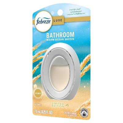 Febreze Luxe Bathroom Air Freshener - Warm Ocean Breeze - 0.25 fl oz