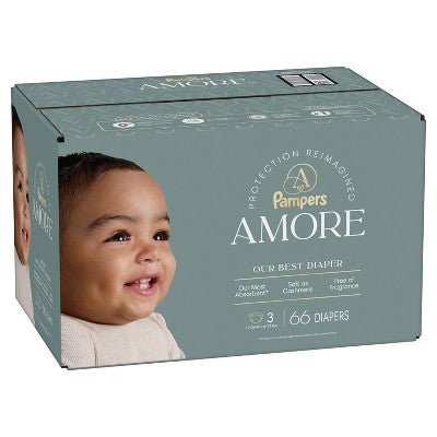 Amore by Pampers Diapers Super Pack - Size 3 - 66ct