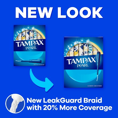 Tampax Pearl Ultra Absorbency with LeakGuard Braid Tampons - Unscented - 45ct