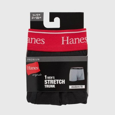 Hanes Originals Premium Men's Trunks - Black XL