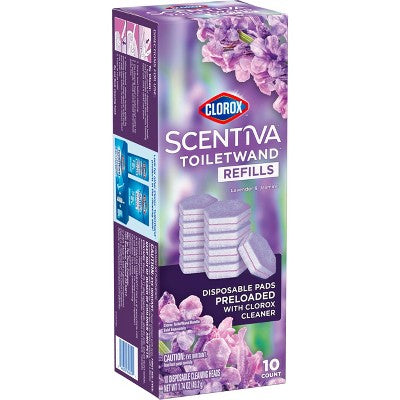 Clorox Scentiva Lavender & Jasmine ToiletWand Pad Cleaner Refills - 10ct