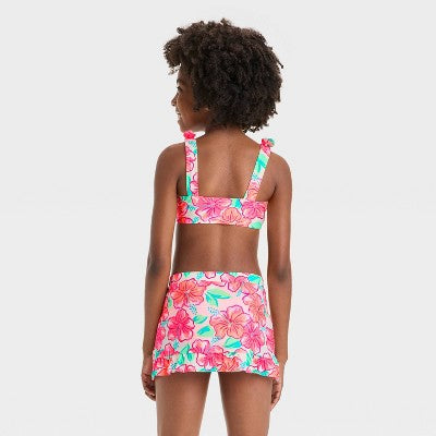 Girls' Shady Days Bikini Skirt Set - Cat & Jack M