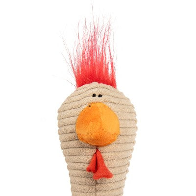 TrustyPup Long Neck Rowdy Rooster with Chew Guard Dog Toy