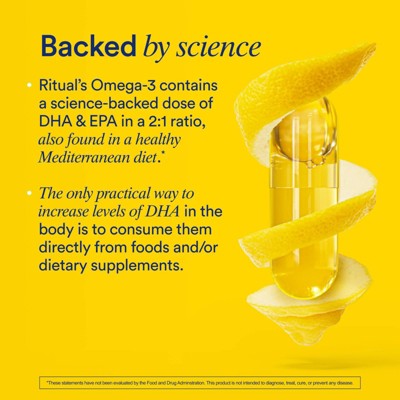 Ritual Omega 3 and Fish Oil Capsule - 30ct