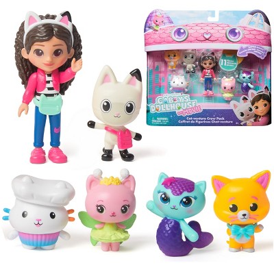 Gabby's Dollhouse: The Movie, Cat-Venture Crew Pack Figures & Accessories Set