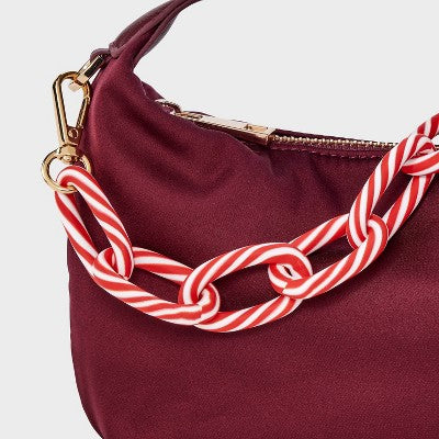 Candy Cane Accessory Wristlet/Phone Strap - A New Day Red/White