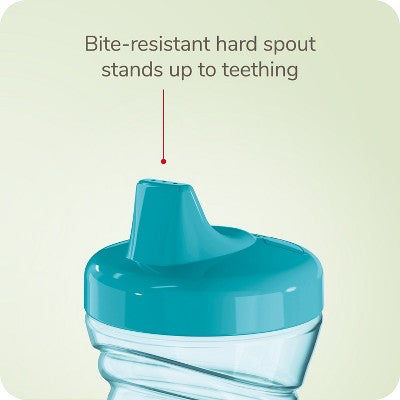 NUK 10 fl oz Fun Grips Hard Spout - Blue/Green - 2pk