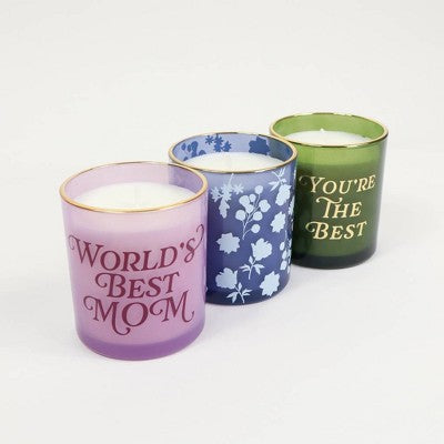 Love x June "World's Best Mom" Mother's Day Candle Purple