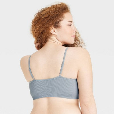 Women's Seamless Bralette - Colsie Gray M