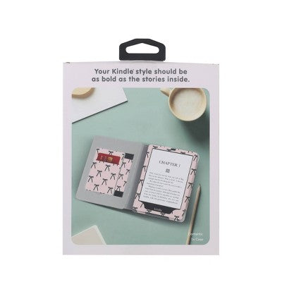 iJoy Hard Case with Kickstand for Kindle Paper White 12th Generation and Paper White Signature - Black Bows