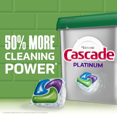 Cascade Platinum Action Pacs Dishwasher Detergent - Lemon - 59ct