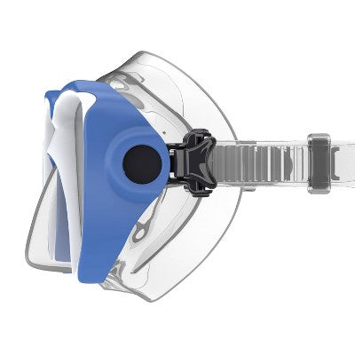 Speedo Adult Mask Snorkel and Fin Set - Blue/White S/M