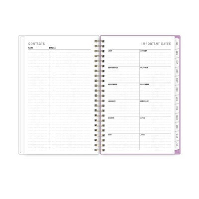Blue Sky Artisans and Makers 2024-25 Weekly/Monthly Planner 8"x5" Artisans and Makers Tropical Leaves