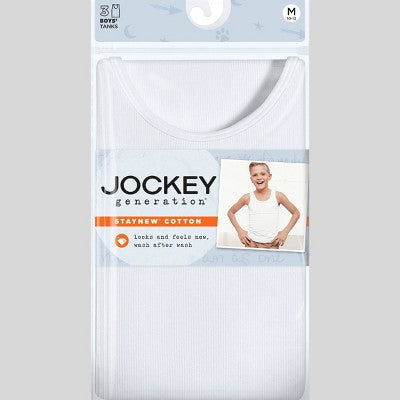 Jockey Generation Boys' 3pk Tank - White XL