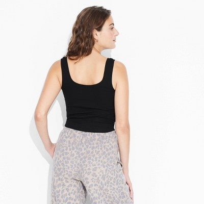 Women's Slim Fit Tank Top - Wild Fable Black S