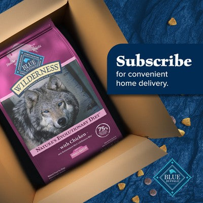 Blue Buffalo Wilderness High Protein Natural Small Breed Adult Dry Dog Food plus Wholesome Grains with Chicken - 4.5lbs