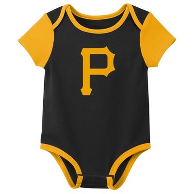 MLB Pittsburgh Pirates Newborn 3-pack Bodysuits - 3-6M