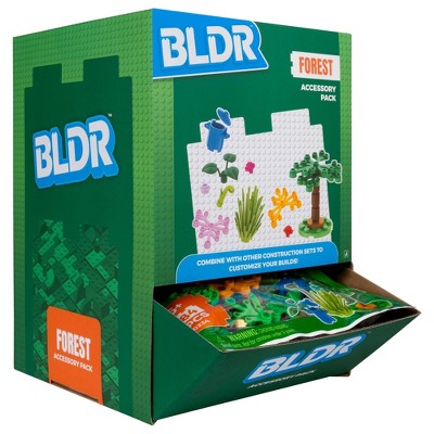 BLDR Forest Pack Accessory Set: Creative Thinking Toy Building Components, ABS Material, 84 Pieces