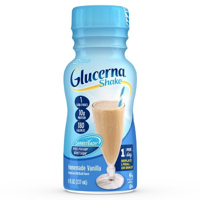 Glucerna Snack Nutrition Shake Homemade Vanilla Ready-to-Drink - 6pk
