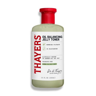 Thayers Remedies Oil Balancing Jelly Toner for Face - 12 fl oz: Niacinamide Facial Treatment, Unscented