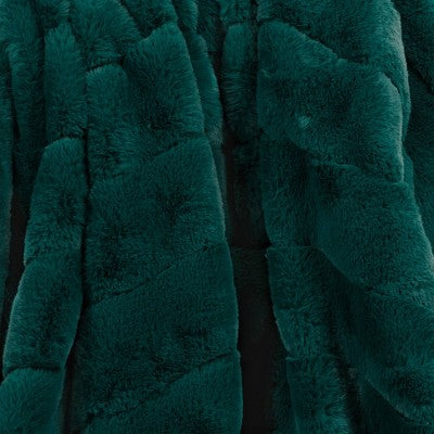 Channel Faux Fur Throw Teal - Threshold