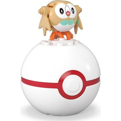 MEGA Pokemon Rowlet Building Toy Kit Poseable Action Figure 24pc