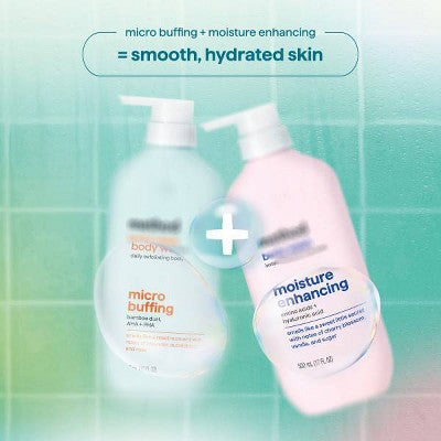 Method Micro Buffing Body Wash Tonic with Bamboo Dust, AHA and PHA - Lavender, Eucalyptus and Rose - 17 fl oz