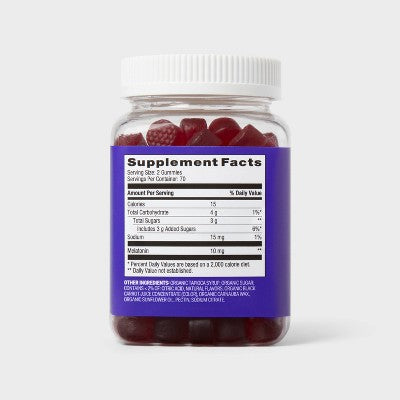 Adult Melatonin 10mg Gummies - 140ct - up&up: Gluten-Free, Sleep Aid