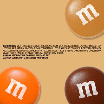 M&M's Halloween Milk Chocolate Pumpkin Pie Candy - 7.44oz