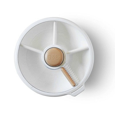 GoBe Kids' Large Snack Spinner Slide Lunch Food Storage Container - Milk Tea